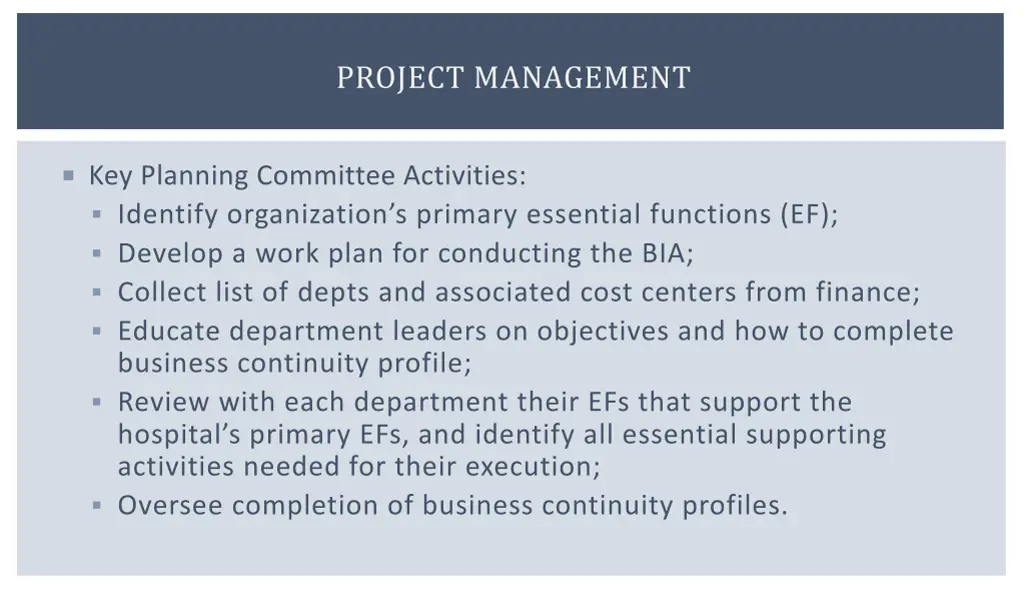 project management