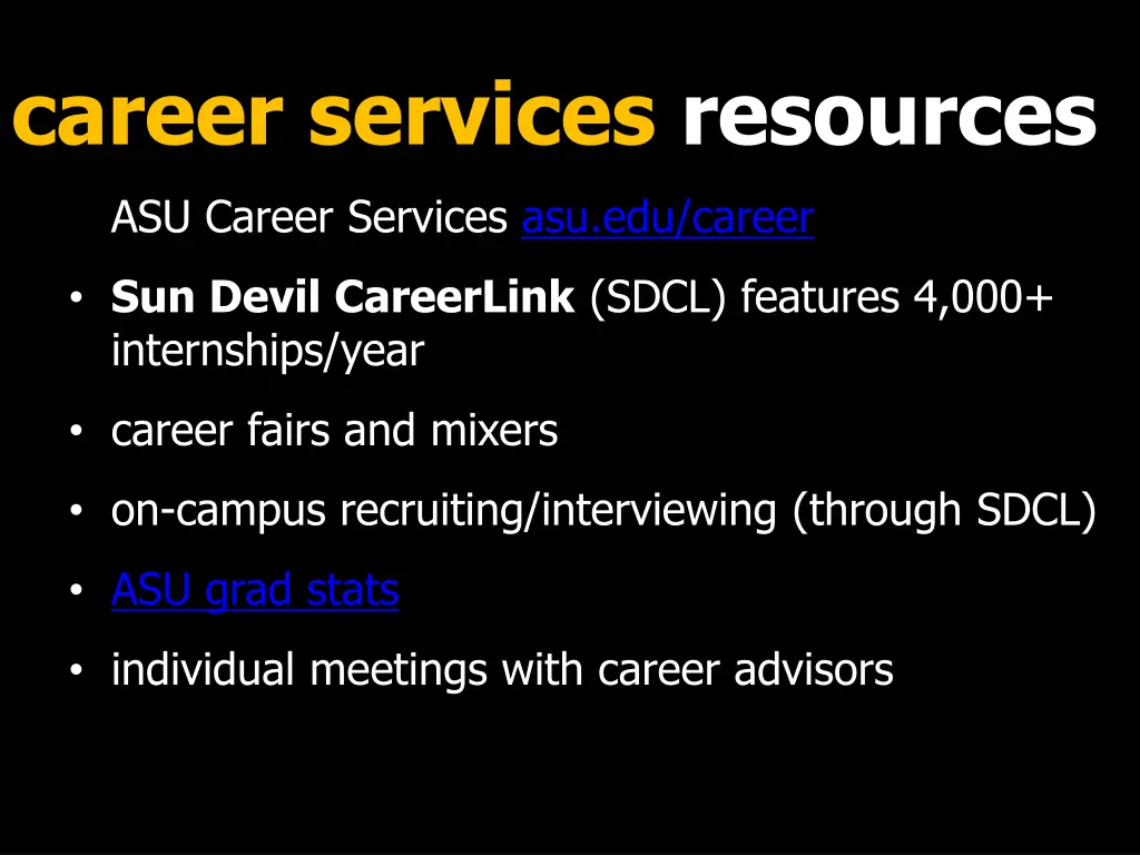 career services resources