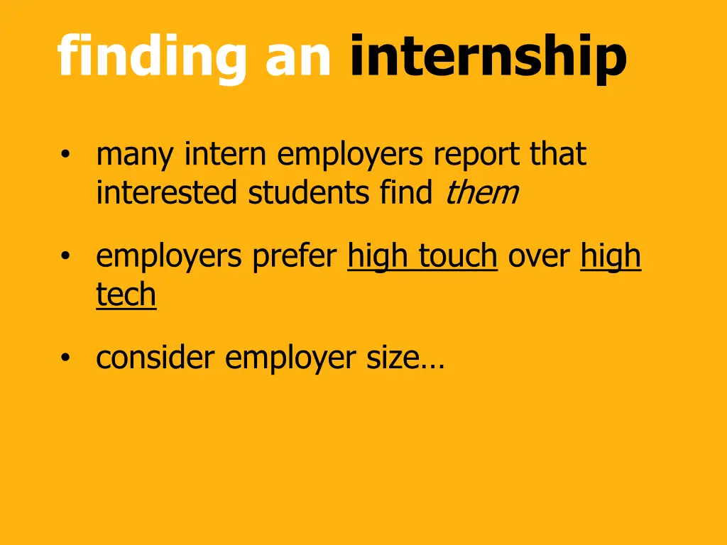 finding an internship 1