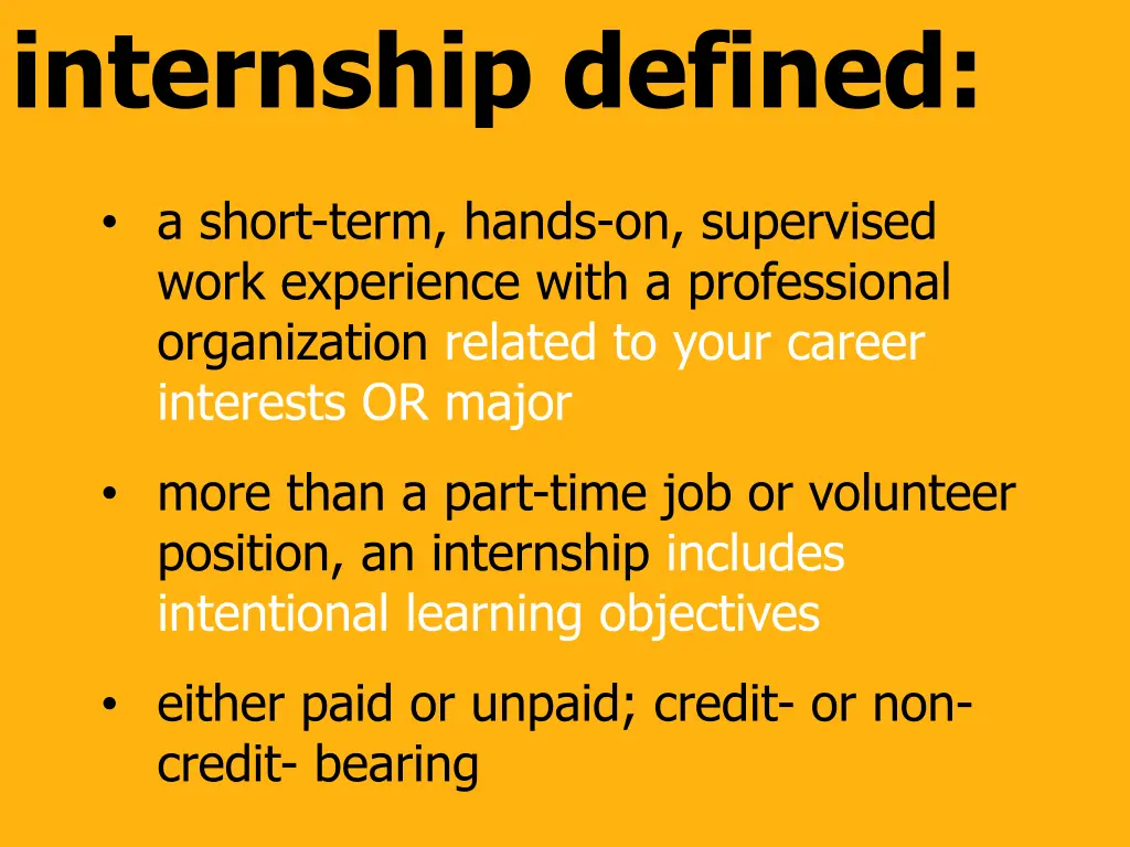 internship defined