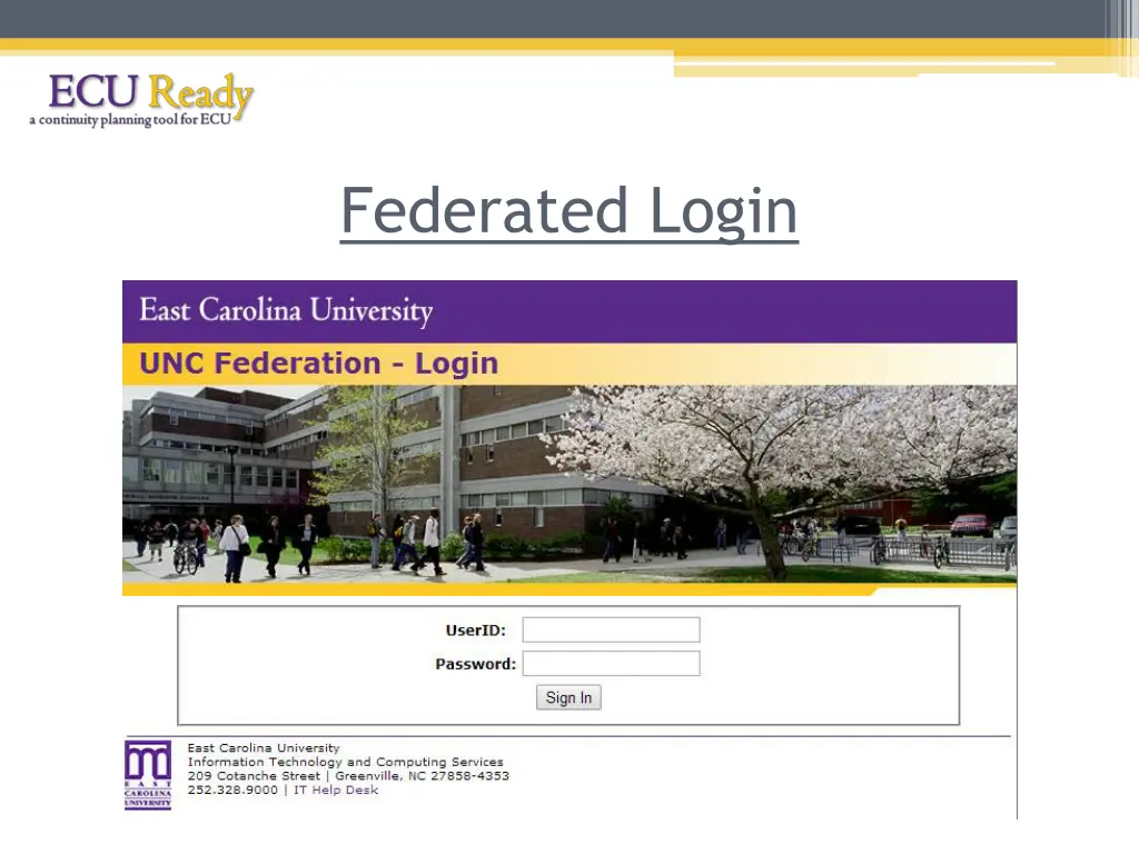 federated login