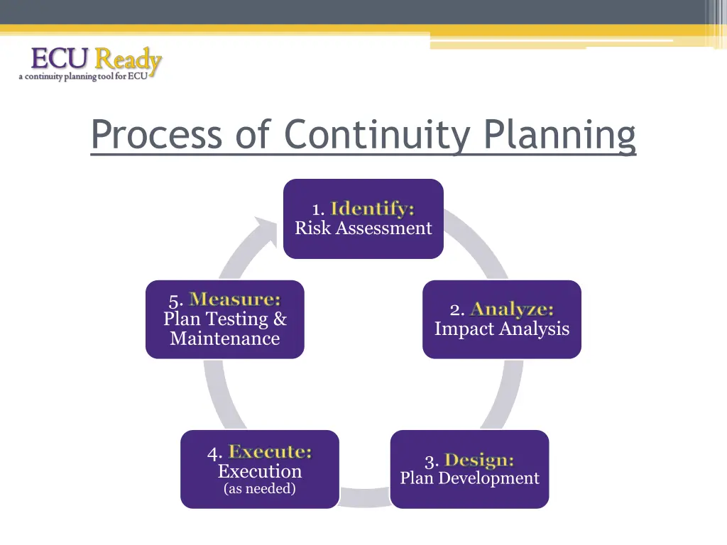 process of continuity planning