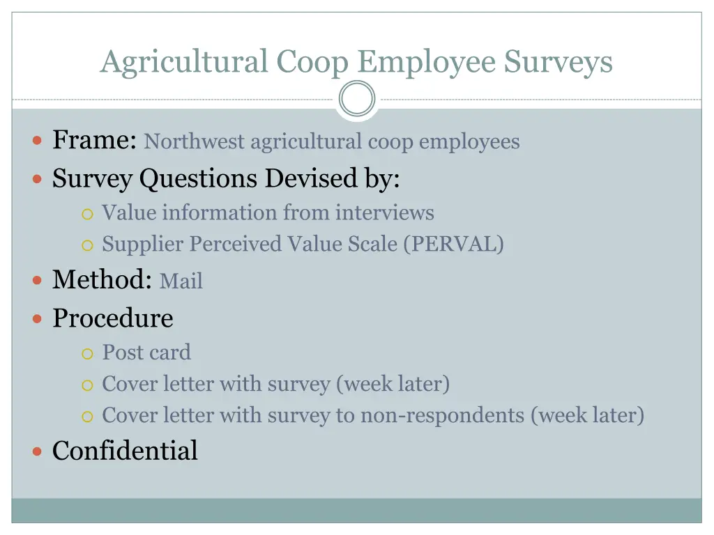 agricultural coop employee surveys