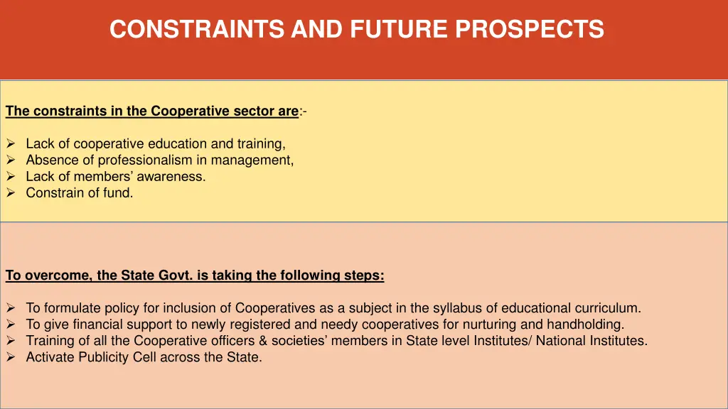 constraints and future prospects