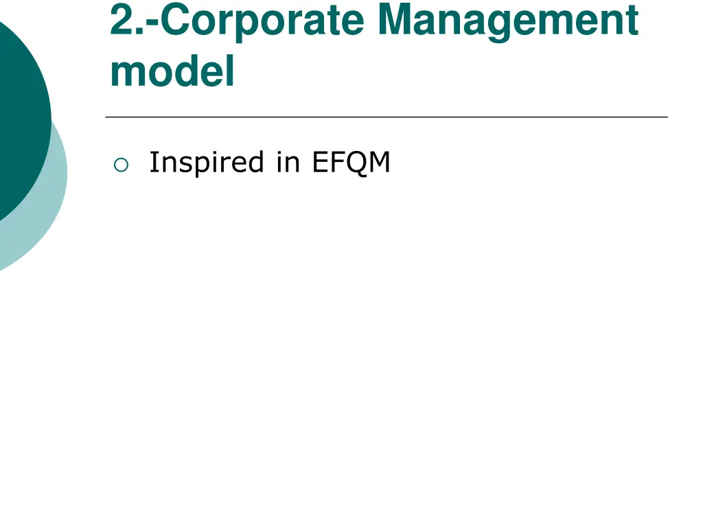 2 corporate management model