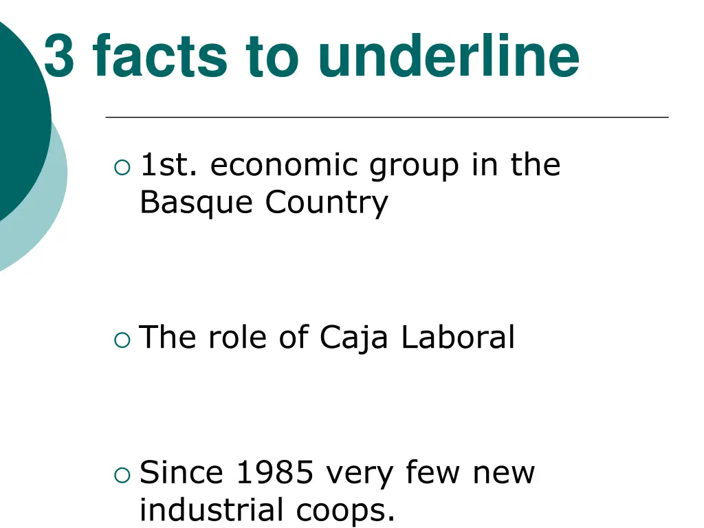 3 facts to underline