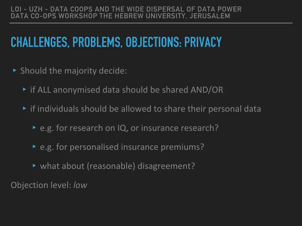 loi uzh data coops and the wide dispersal of data 10