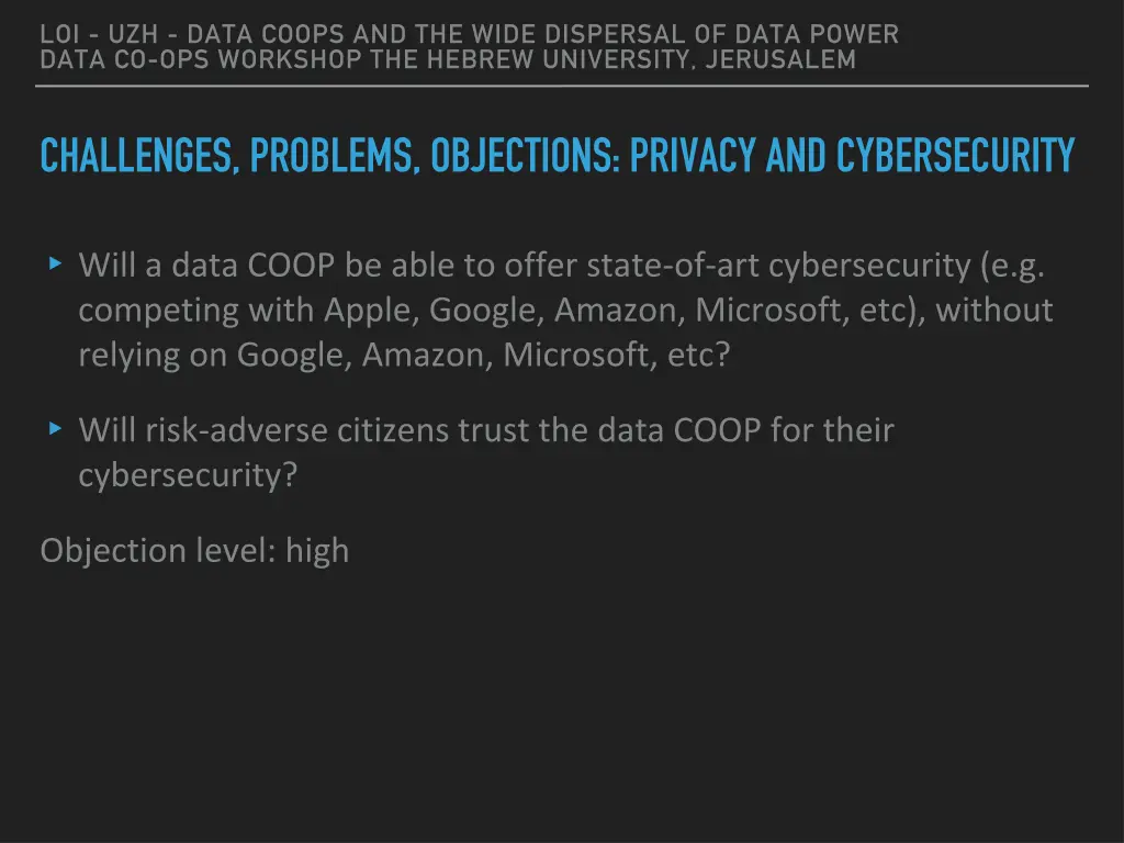 loi uzh data coops and the wide dispersal of data 11