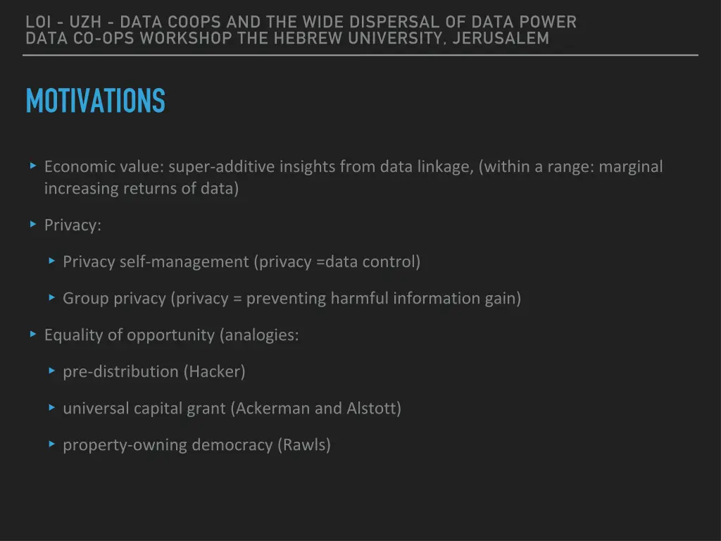 loi uzh data coops and the wide dispersal of data 7