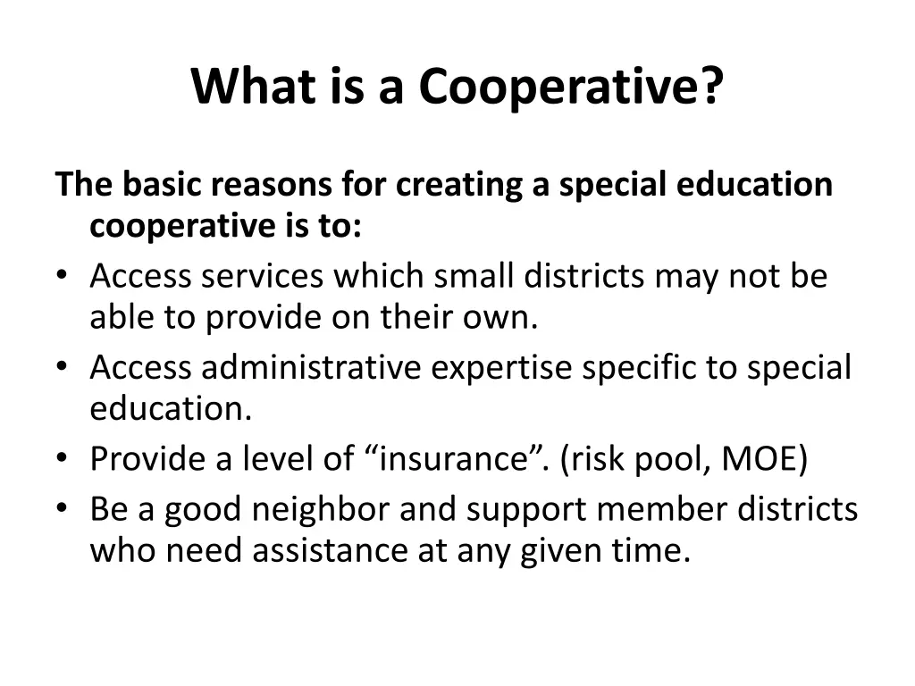 what is a cooperative