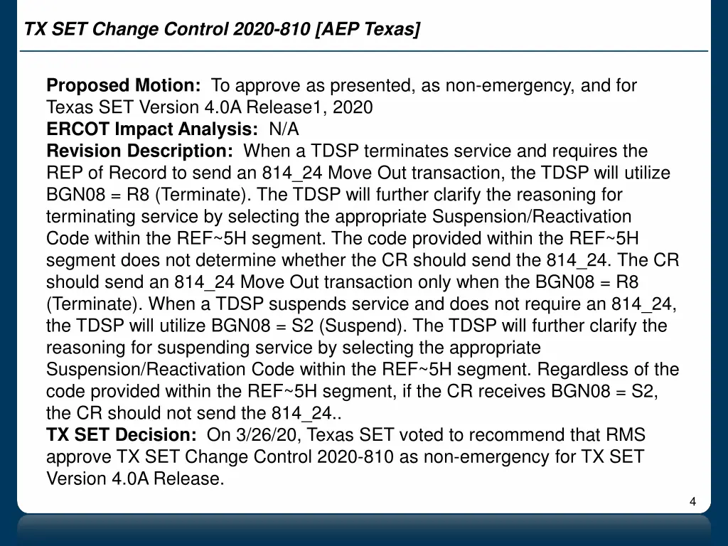 tx set change control 2020 810 aep texas