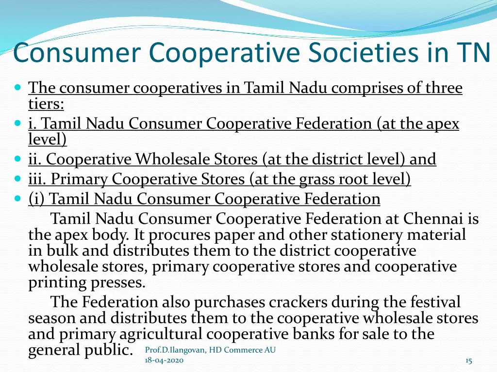 consumer cooperative societies in tn