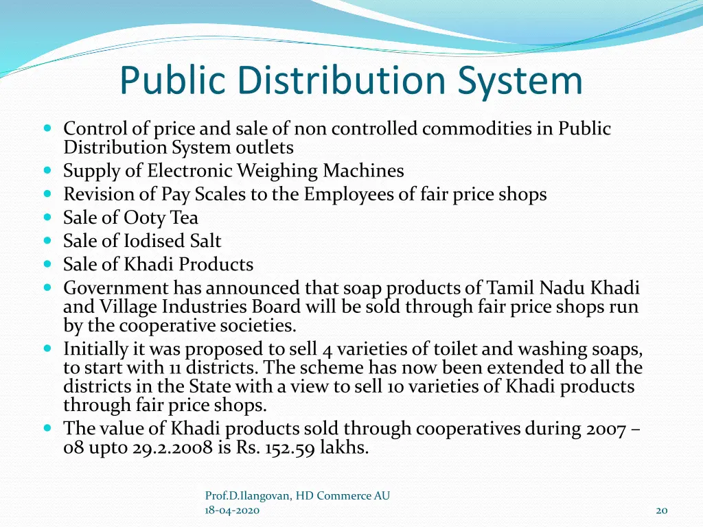 public distribution system