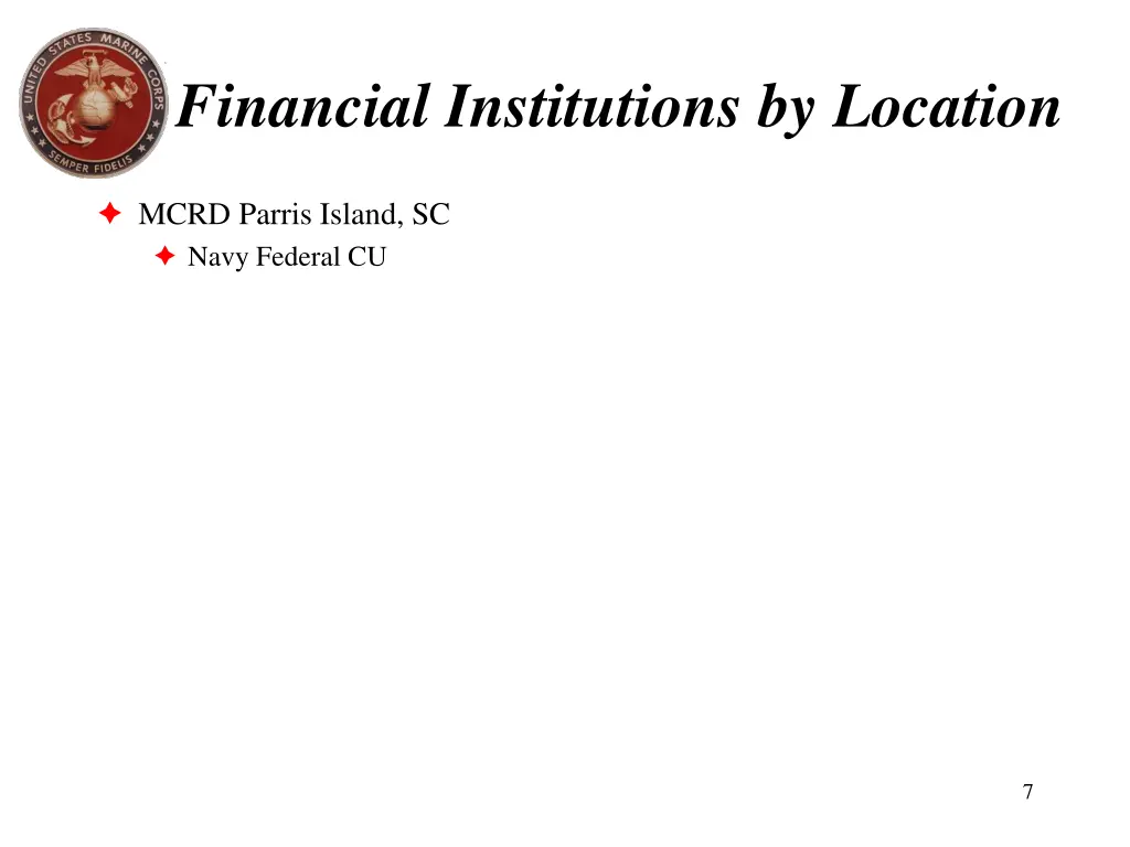 financial institutions by location 2