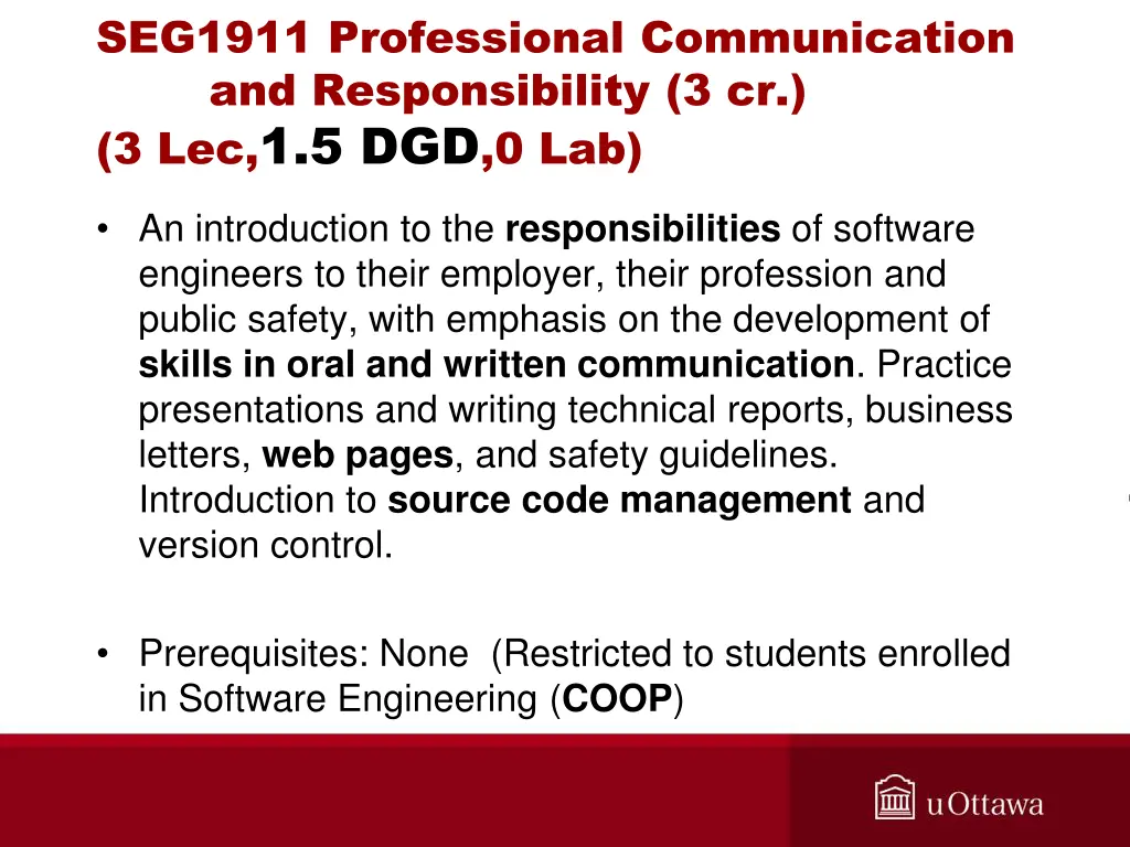 seg1911 professional communication