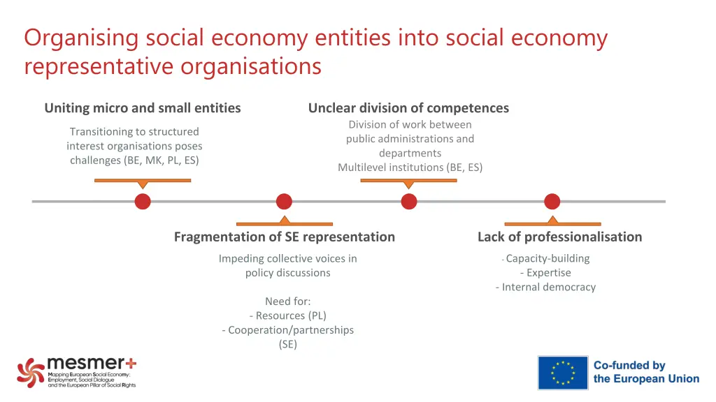 organising social economy entities into social