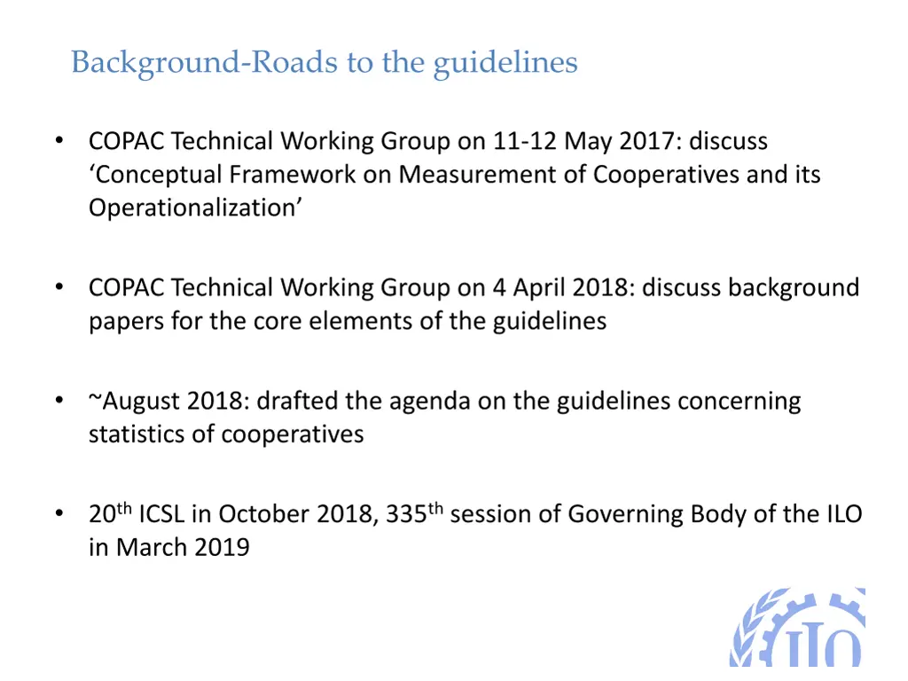 background roads to the guidelines 2