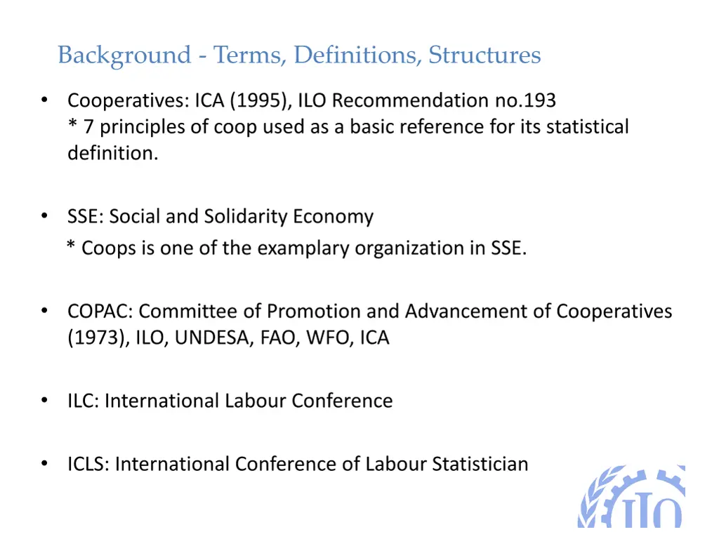 background terms definitions structures