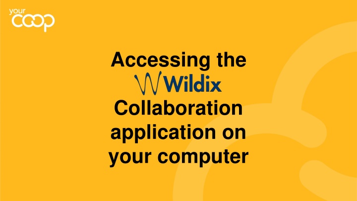 accessing the collaboration application on your