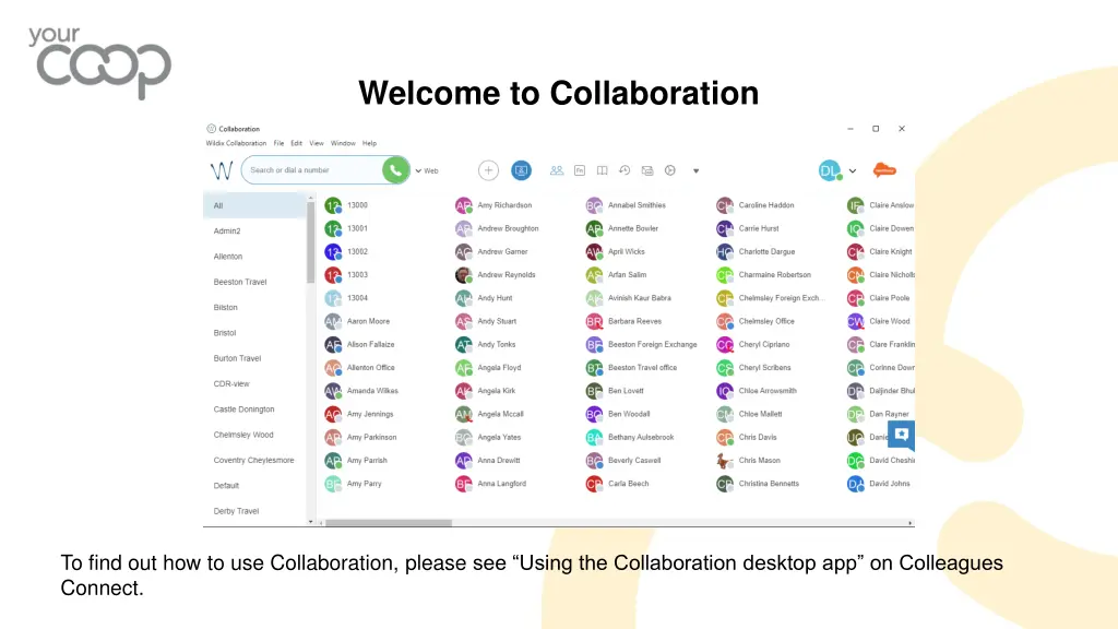 welcome to collaboration