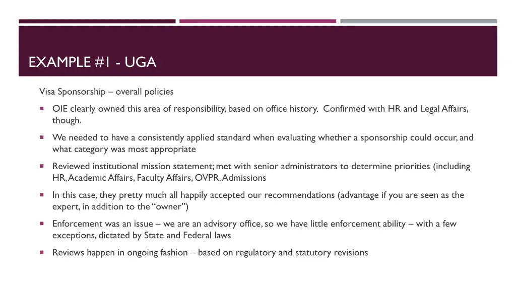 example 1 uga