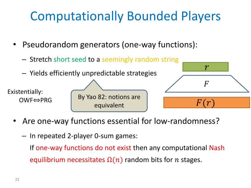 computationally bounded players