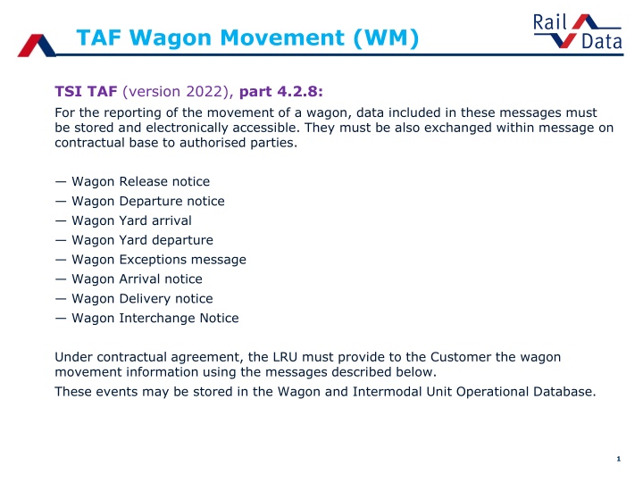 taf wagon movement wm