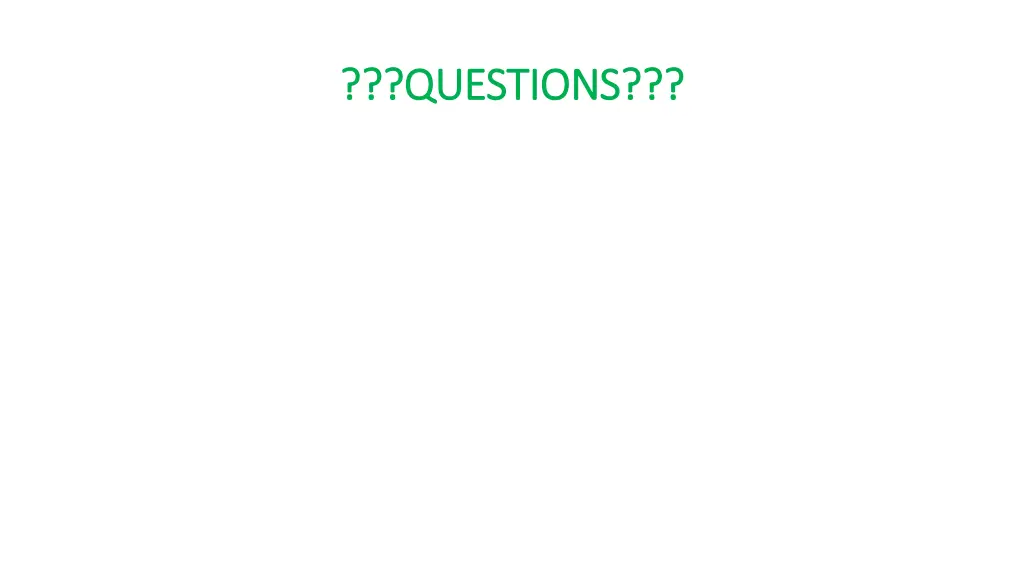 questions questions