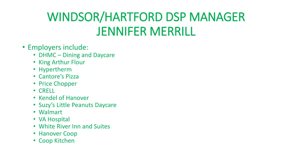 windsor hartford dsp manager windsor hartford