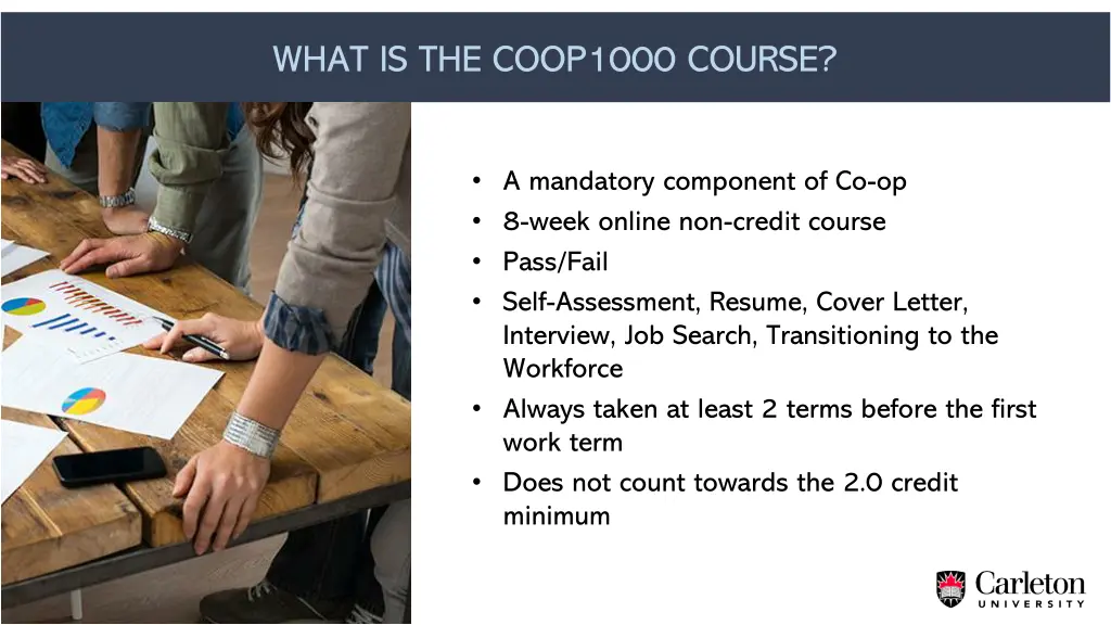 what is the coop1000 course