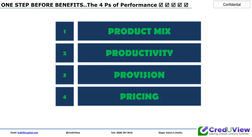 one step before benefits the 4 ps of performance