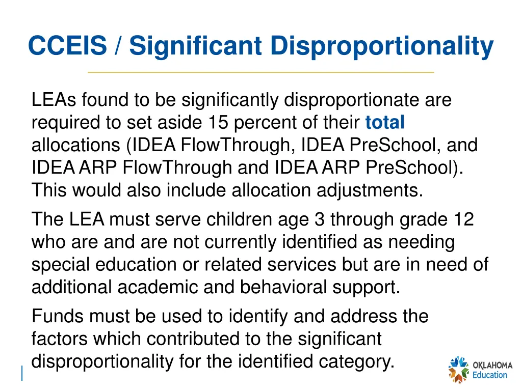 cceis significant disproportionality 1