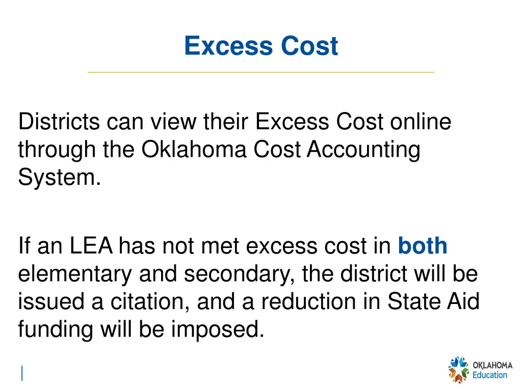 excess cost 1