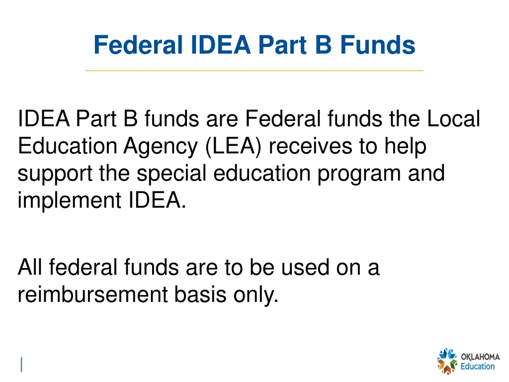 federal idea part b funds