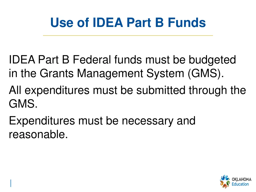 use of idea part b funds 1