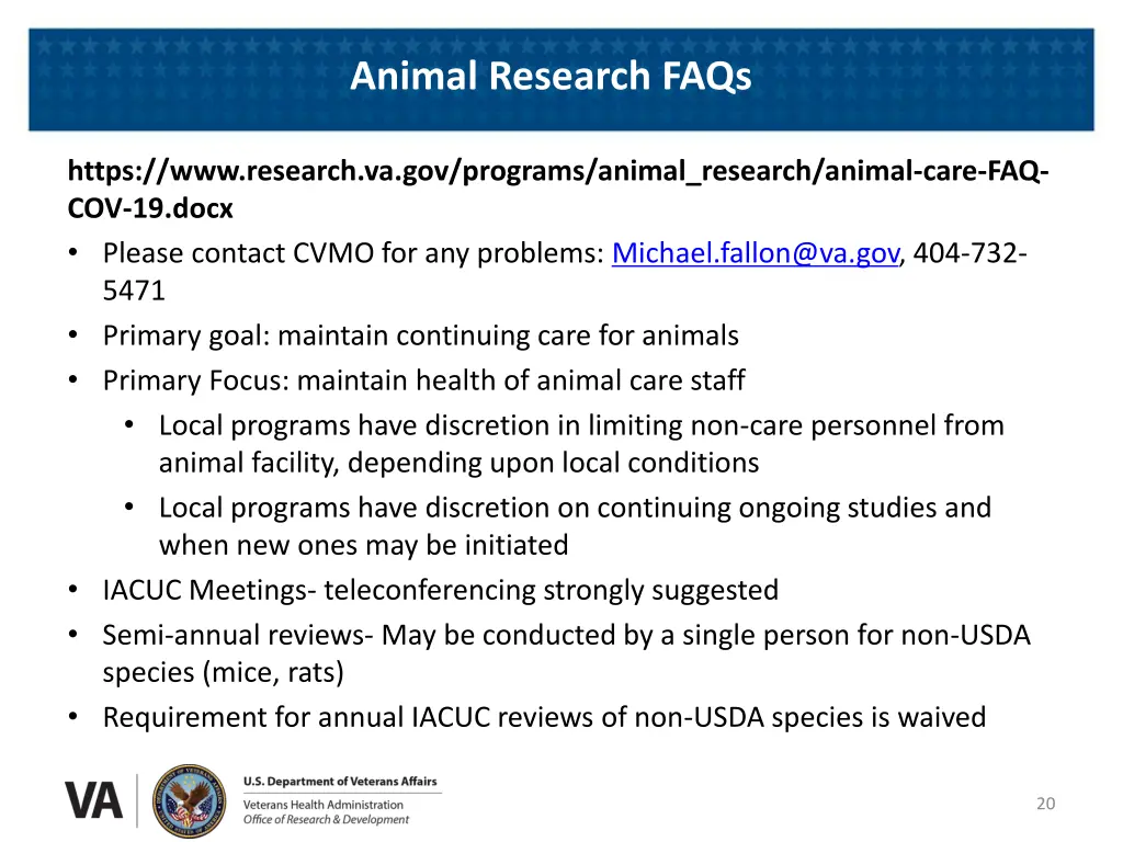 animal research faqs