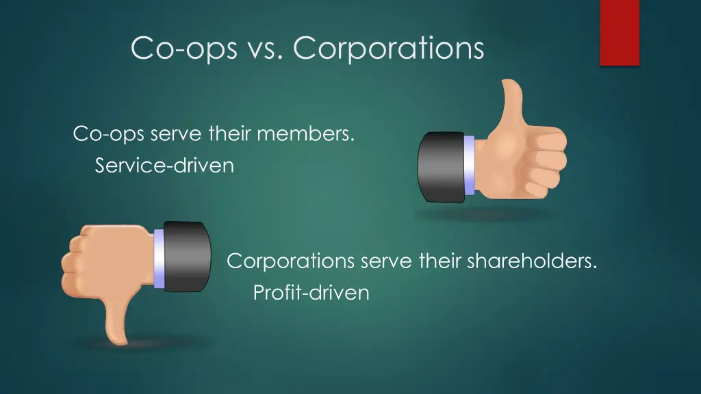 co ops vs corporations