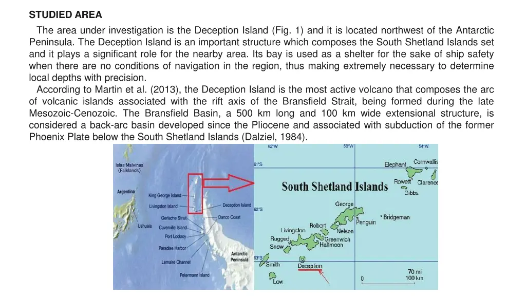 studied area the area under investigation