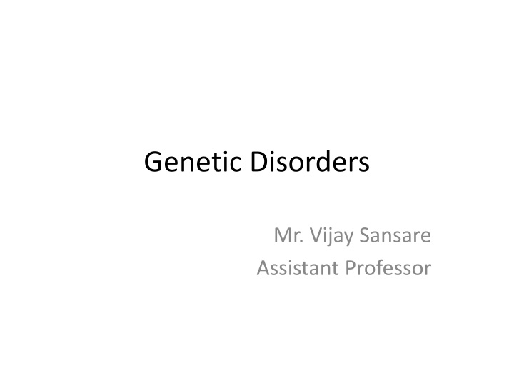 genetic disorders