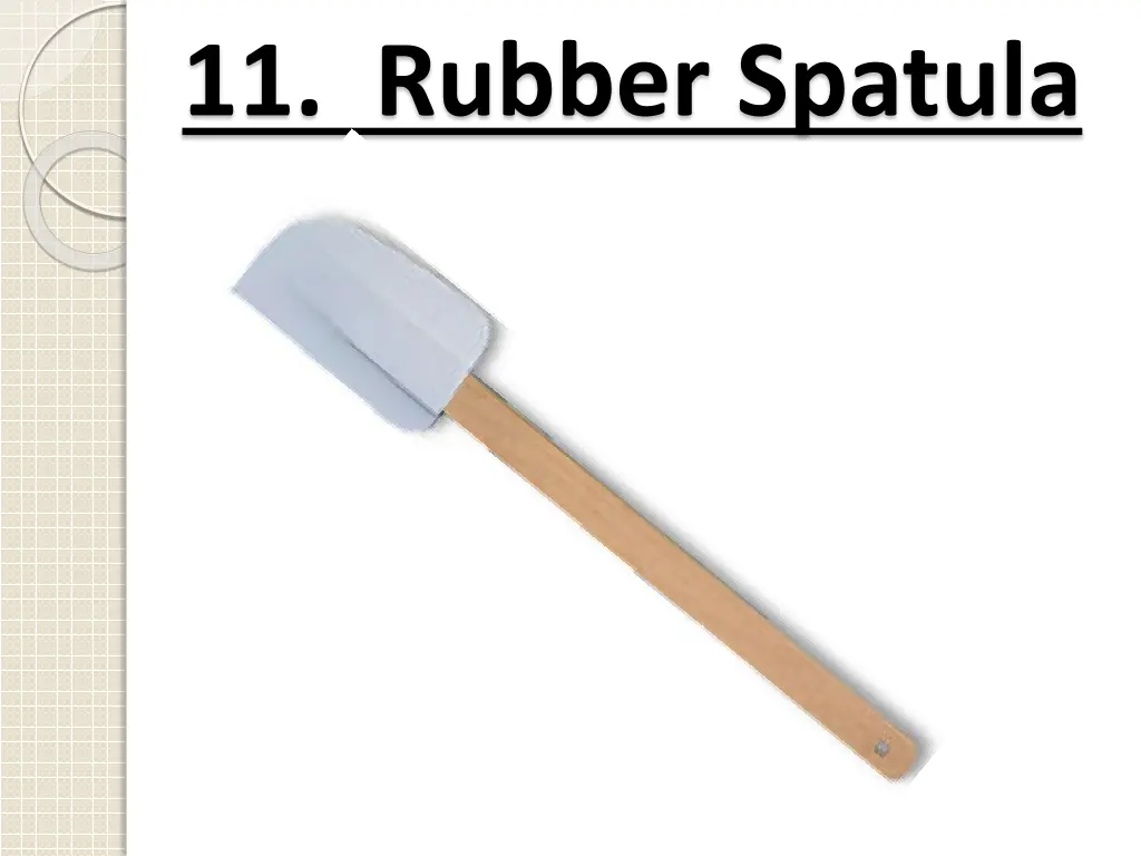 11 rubber spatula