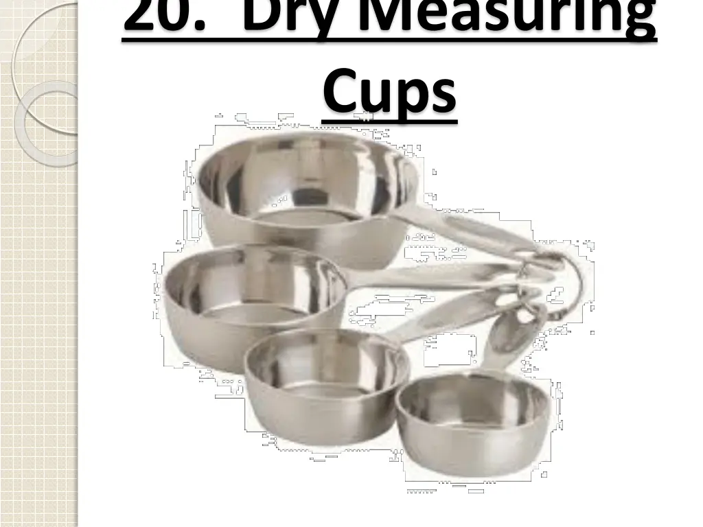 20 dry measuring cups