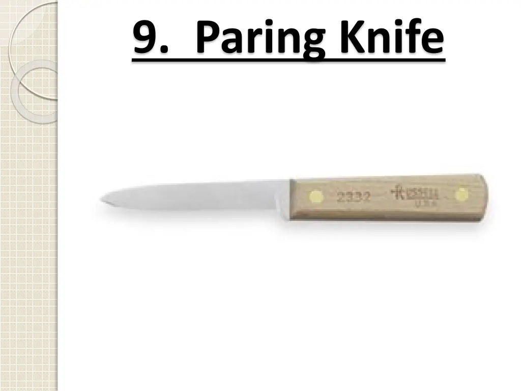 9 paring knife