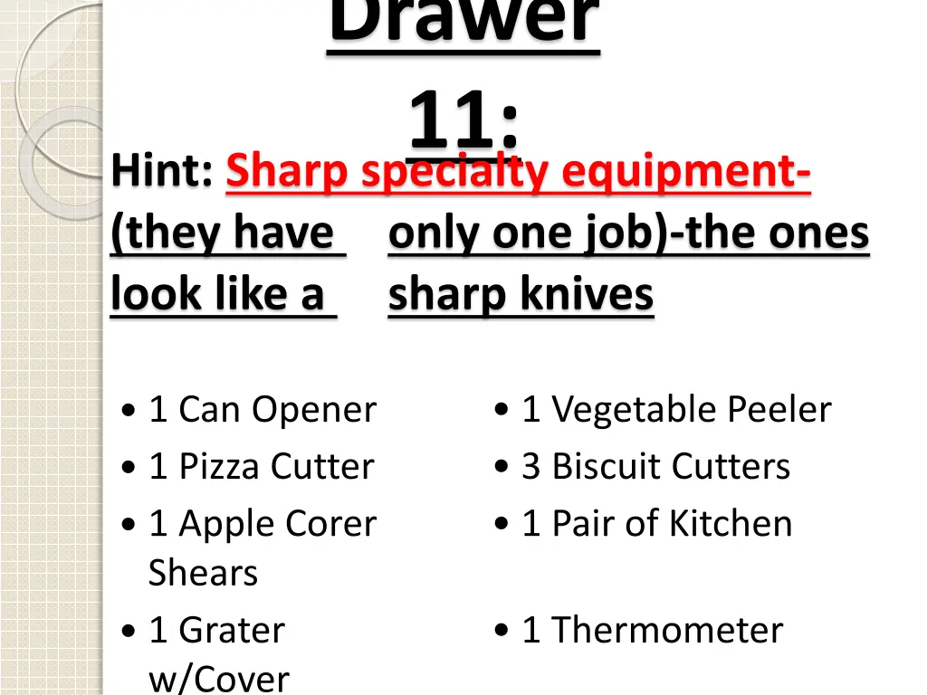 drawer 11