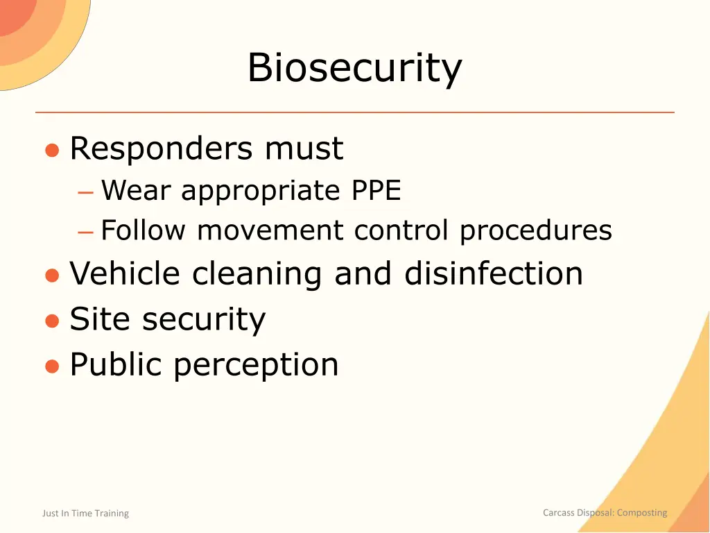 biosecurity