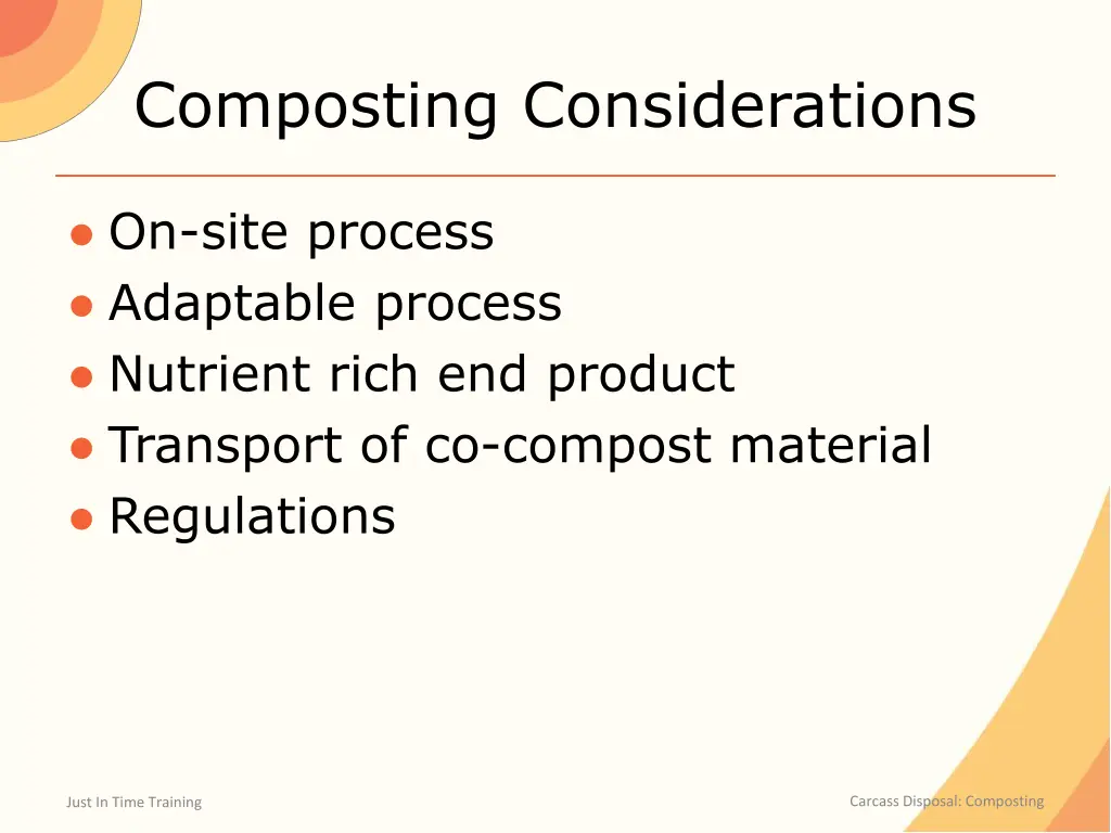 composting considerations