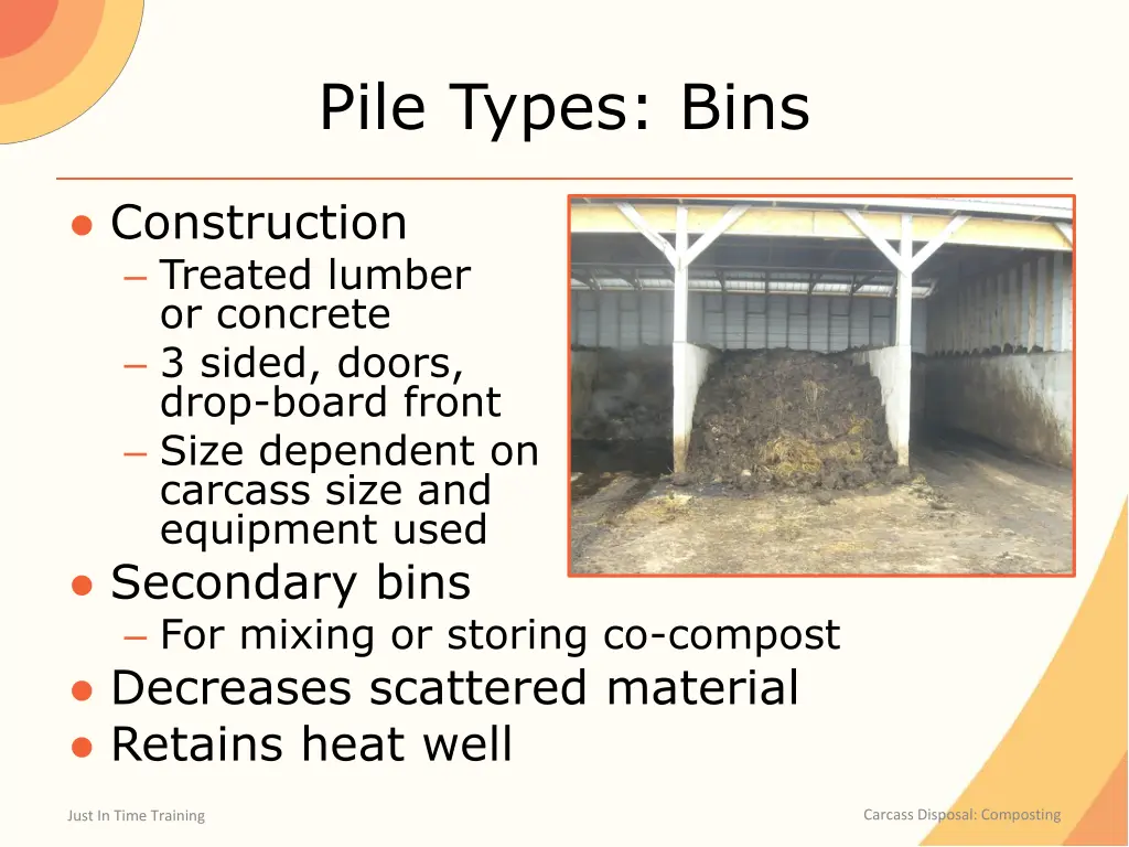 pile types bins