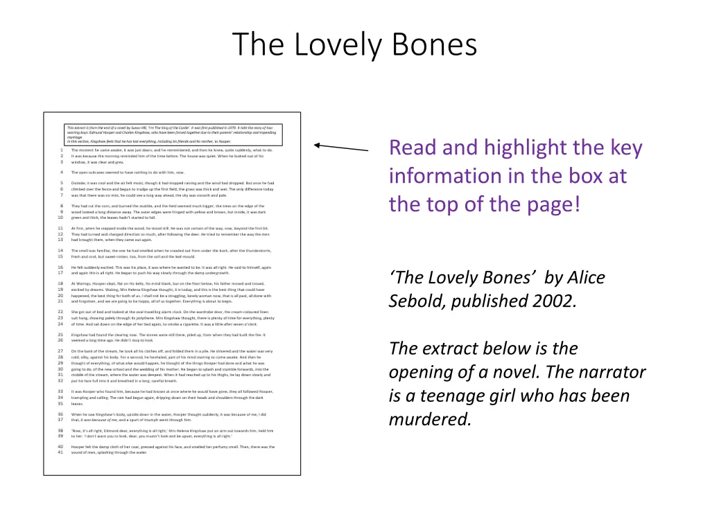 the lovely bones