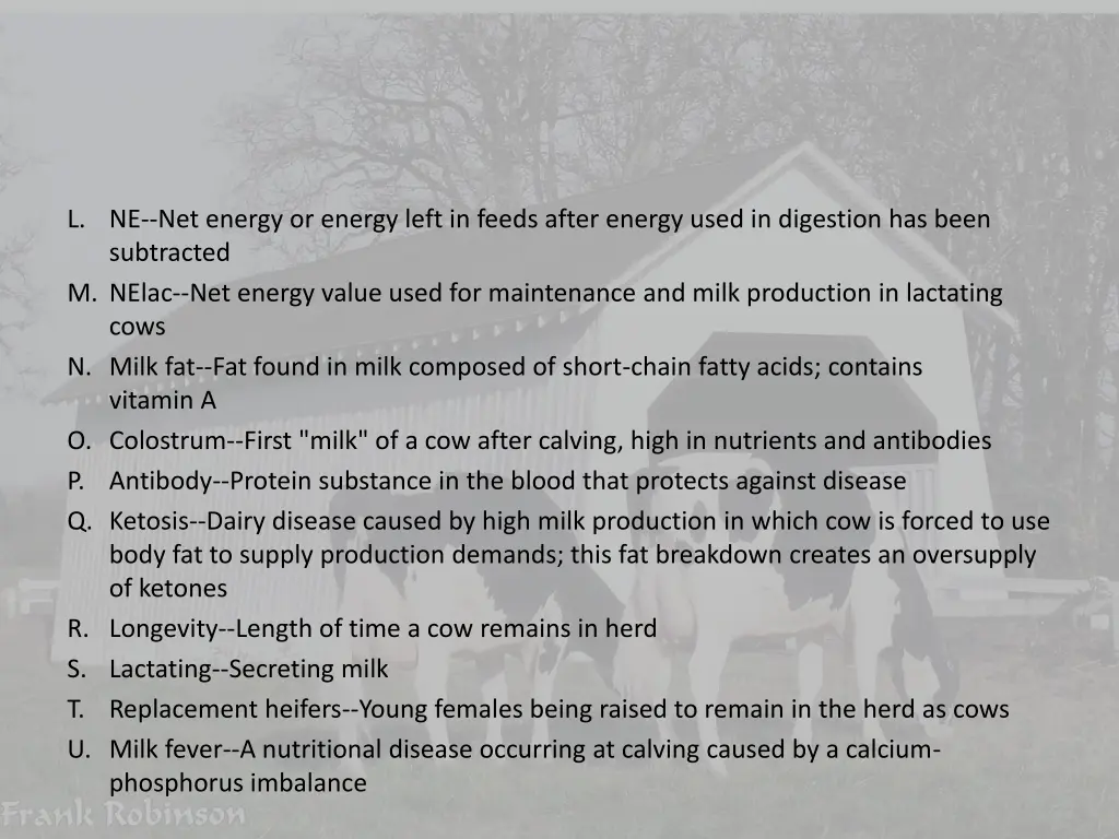 l ne net energy or energy left in feeds after