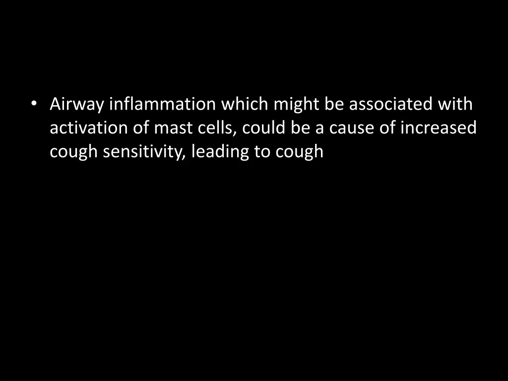 airway inflammation which might be associated