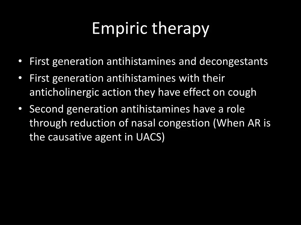 empiric therapy